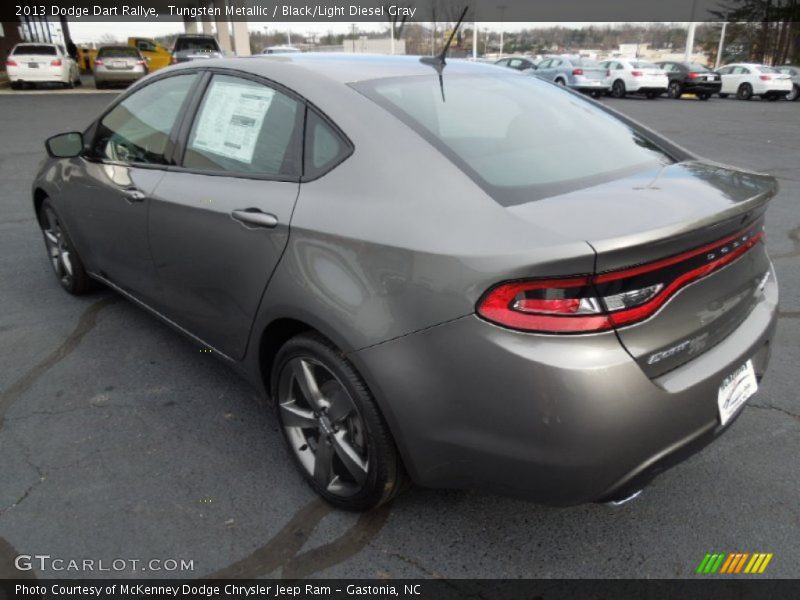 Tungsten Metallic / Black/Light Diesel Gray 2013 Dodge Dart Rallye