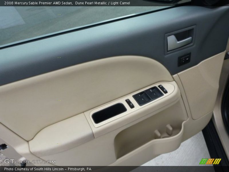 Dune Pearl Metallic / Light Camel 2008 Mercury Sable Premier AWD Sedan