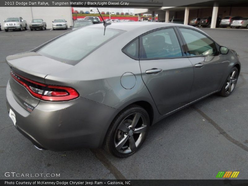 Tungsten Metallic / Black/Light Diesel Gray 2013 Dodge Dart Rallye