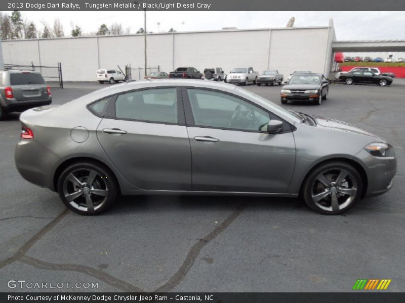 Tungsten Metallic / Black/Light Diesel Gray 2013 Dodge Dart Rallye