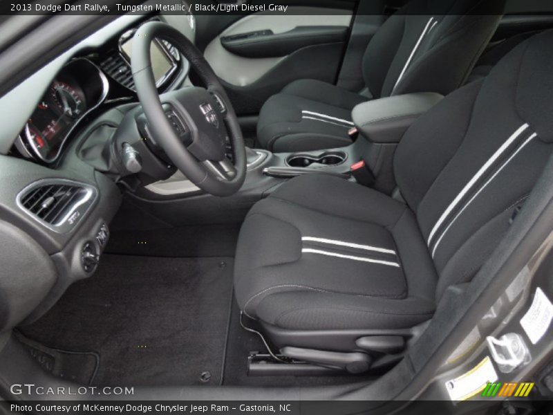 Tungsten Metallic / Black/Light Diesel Gray 2013 Dodge Dart Rallye