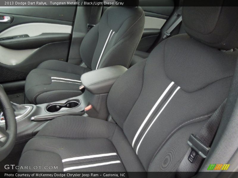 Tungsten Metallic / Black/Light Diesel Gray 2013 Dodge Dart Rallye