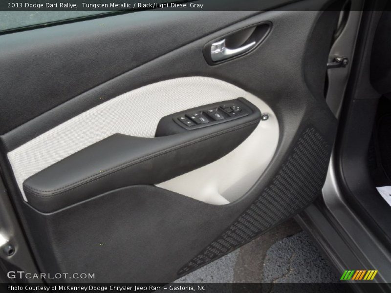 Tungsten Metallic / Black/Light Diesel Gray 2013 Dodge Dart Rallye