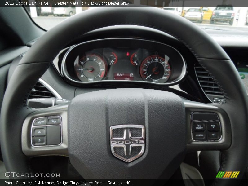 Tungsten Metallic / Black/Light Diesel Gray 2013 Dodge Dart Rallye