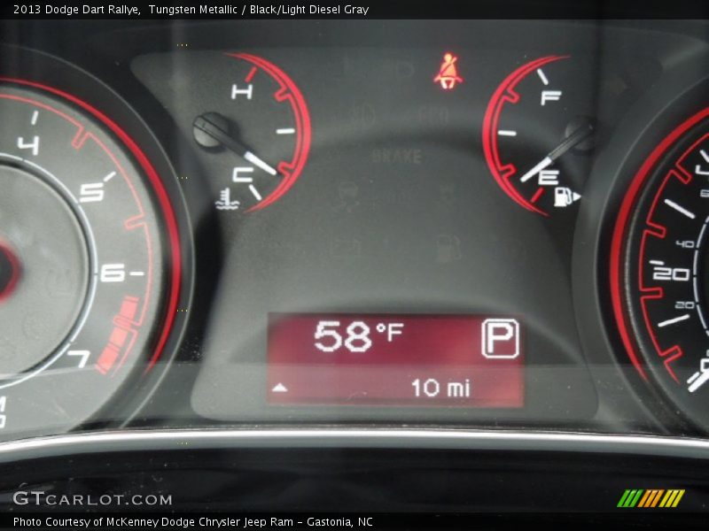 Tungsten Metallic / Black/Light Diesel Gray 2013 Dodge Dart Rallye