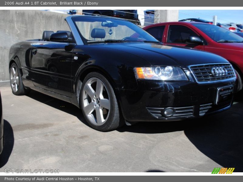 Brilliant Black / Ebony 2006 Audi A4 1.8T Cabriolet