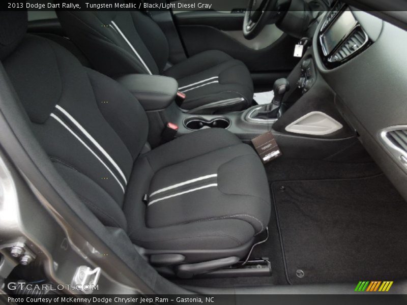Tungsten Metallic / Black/Light Diesel Gray 2013 Dodge Dart Rallye