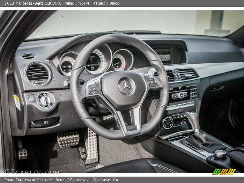 Palladium Silver Metallic / Black 2013 Mercedes-Benz GLK 350