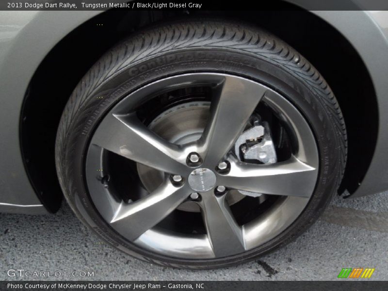 Tungsten Metallic / Black/Light Diesel Gray 2013 Dodge Dart Rallye