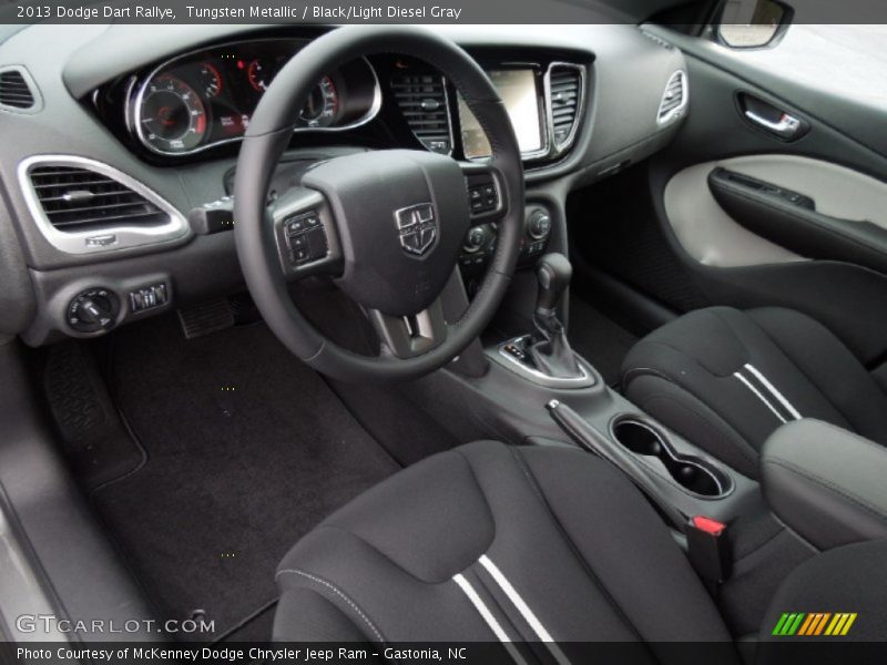 Tungsten Metallic / Black/Light Diesel Gray 2013 Dodge Dart Rallye