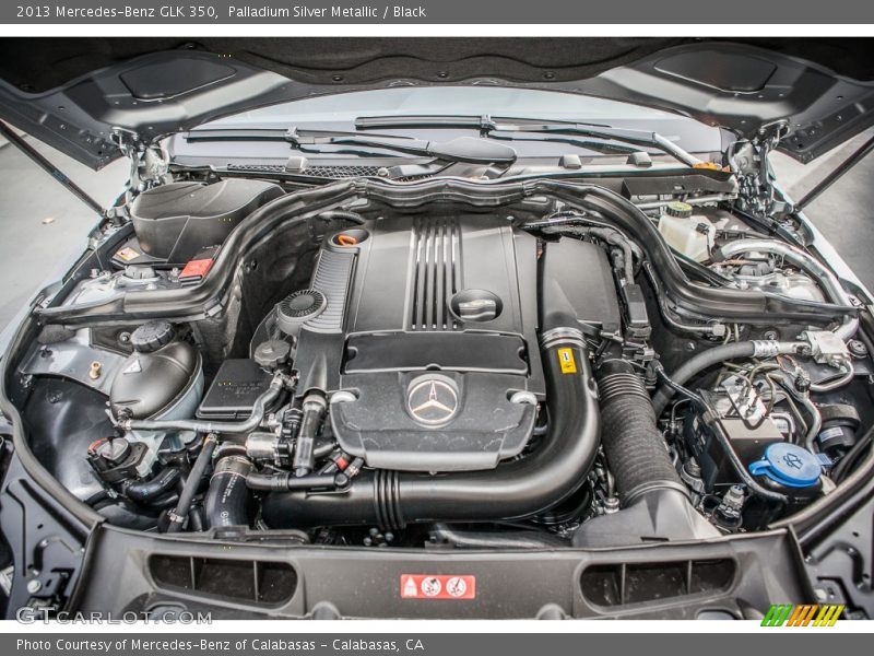 Palladium Silver Metallic / Black 2013 Mercedes-Benz GLK 350