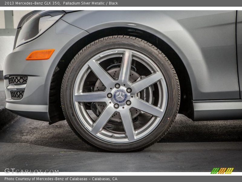 Palladium Silver Metallic / Black 2013 Mercedes-Benz GLK 350