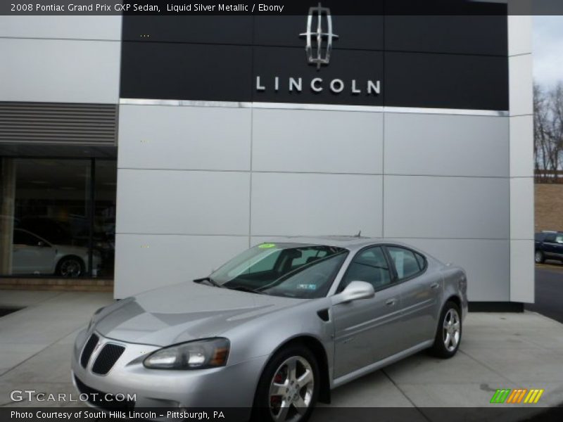 Liquid Silver Metallic / Ebony 2008 Pontiac Grand Prix GXP Sedan