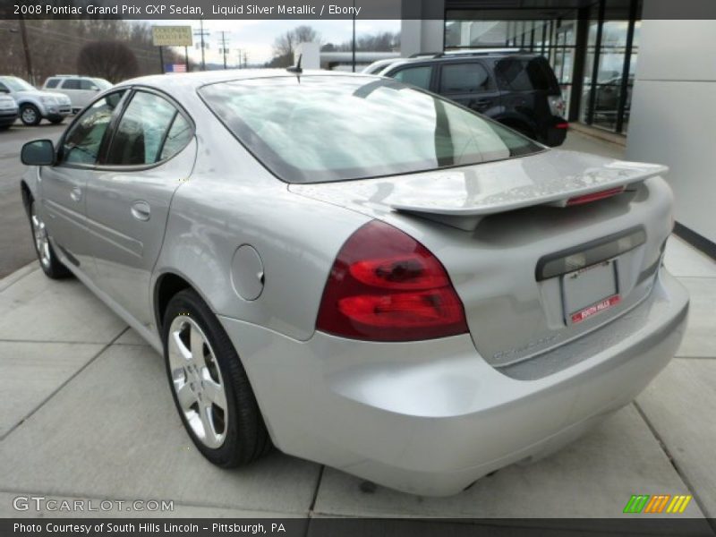 Liquid Silver Metallic / Ebony 2008 Pontiac Grand Prix GXP Sedan