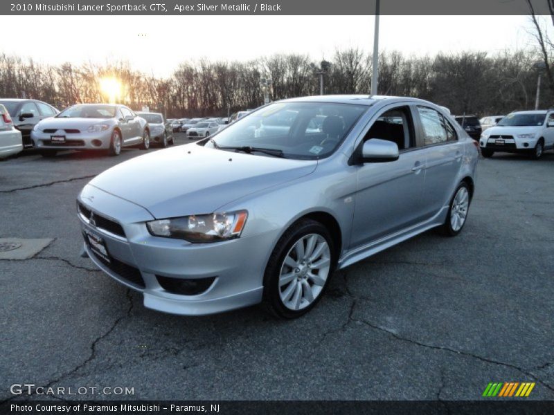 Front 3/4 View of 2010 Lancer Sportback GTS