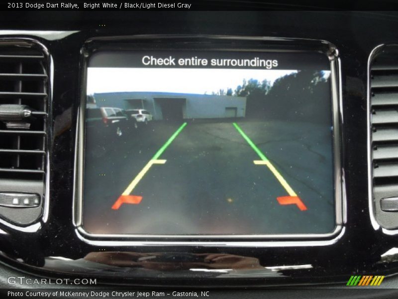 Bright White / Black/Light Diesel Gray 2013 Dodge Dart Rallye