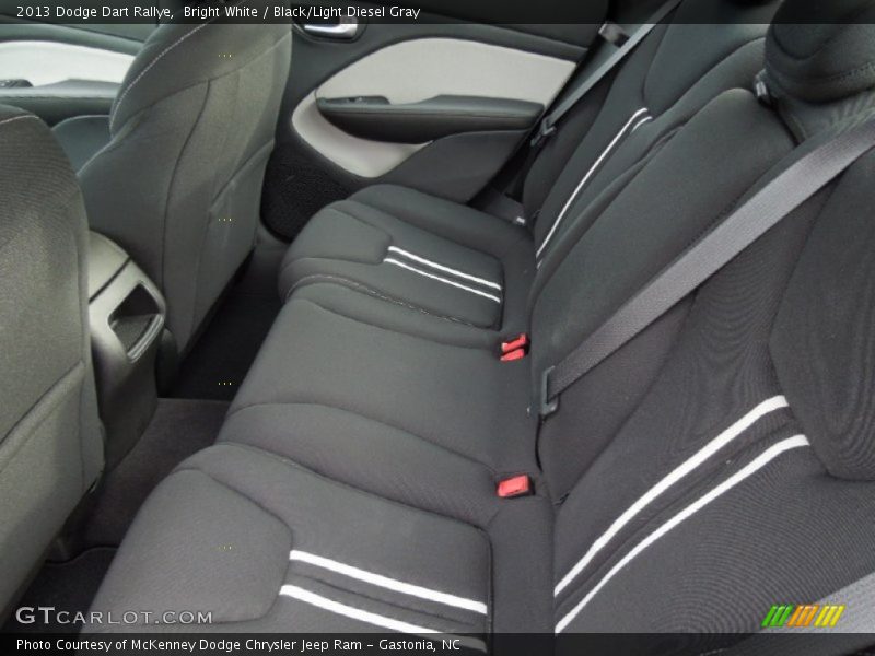 Bright White / Black/Light Diesel Gray 2013 Dodge Dart Rallye