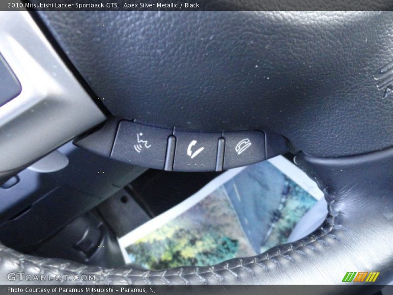 Apex Silver Metallic / Black 2010 Mitsubishi Lancer Sportback GTS