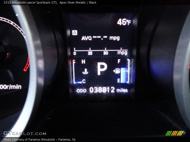 Apex Silver Metallic / Black 2010 Mitsubishi Lancer Sportback GTS