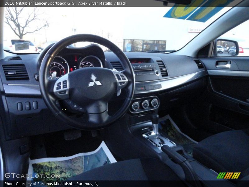 Apex Silver Metallic / Black 2010 Mitsubishi Lancer Sportback GTS