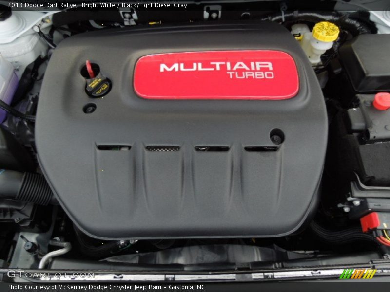 Bright White / Black/Light Diesel Gray 2013 Dodge Dart Rallye