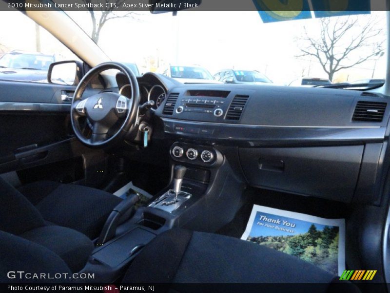 Apex Silver Metallic / Black 2010 Mitsubishi Lancer Sportback GTS