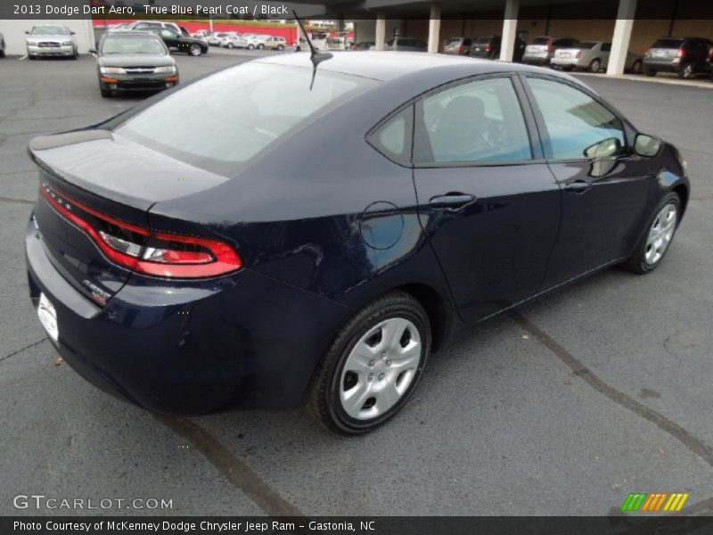 True Blue Pearl Coat / Black 2013 Dodge Dart Aero