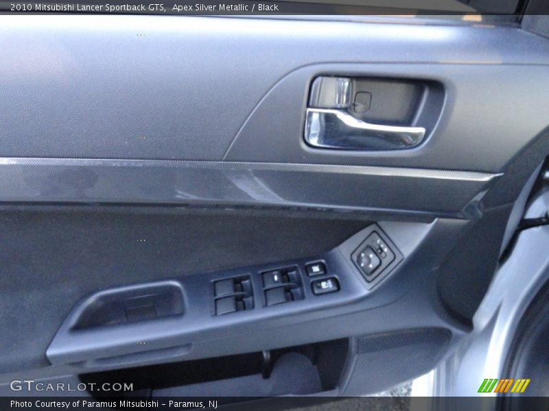 Apex Silver Metallic / Black 2010 Mitsubishi Lancer Sportback GTS