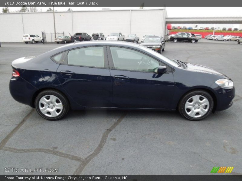 True Blue Pearl Coat / Black 2013 Dodge Dart Aero