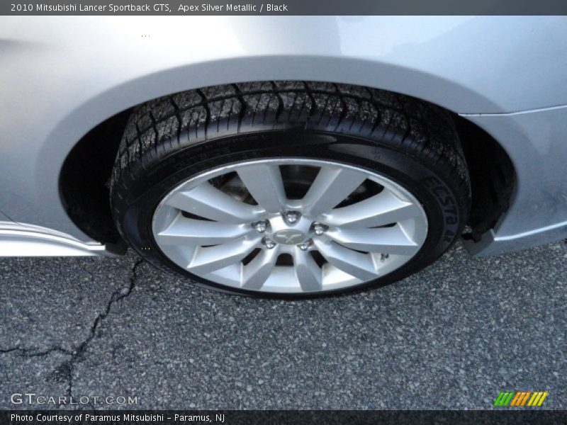 Apex Silver Metallic / Black 2010 Mitsubishi Lancer Sportback GTS