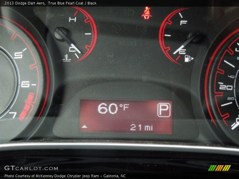 True Blue Pearl Coat / Black 2013 Dodge Dart Aero