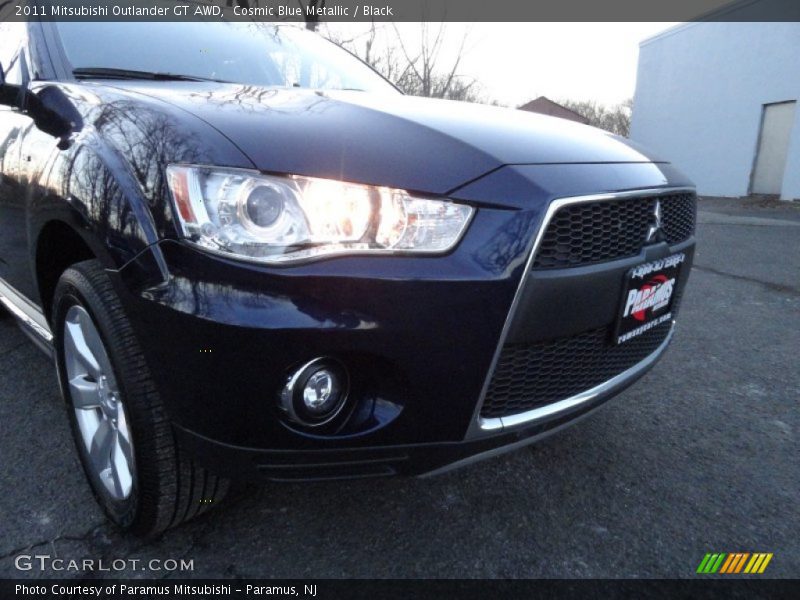 Cosmic Blue Metallic / Black 2011 Mitsubishi Outlander GT AWD