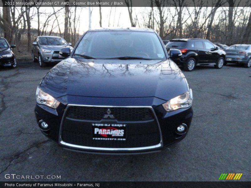 Cosmic Blue Metallic / Black 2011 Mitsubishi Outlander GT AWD