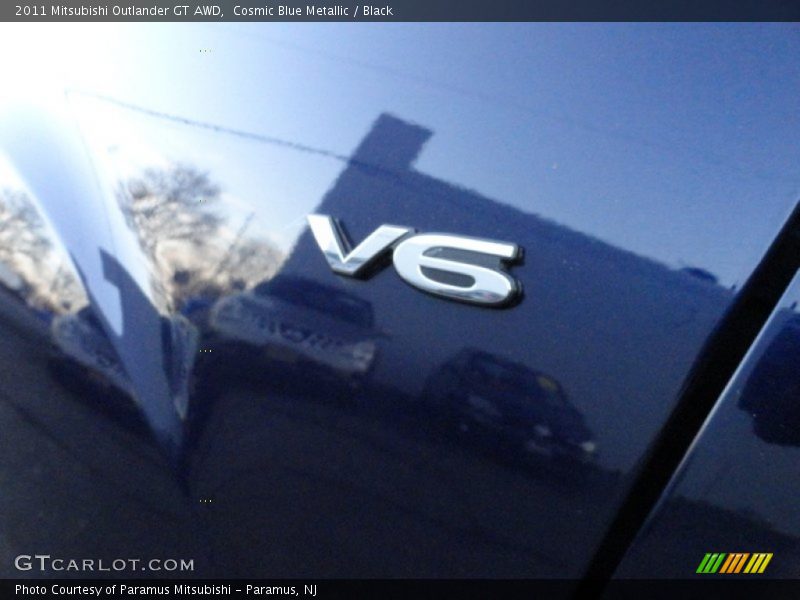 Cosmic Blue Metallic / Black 2011 Mitsubishi Outlander GT AWD