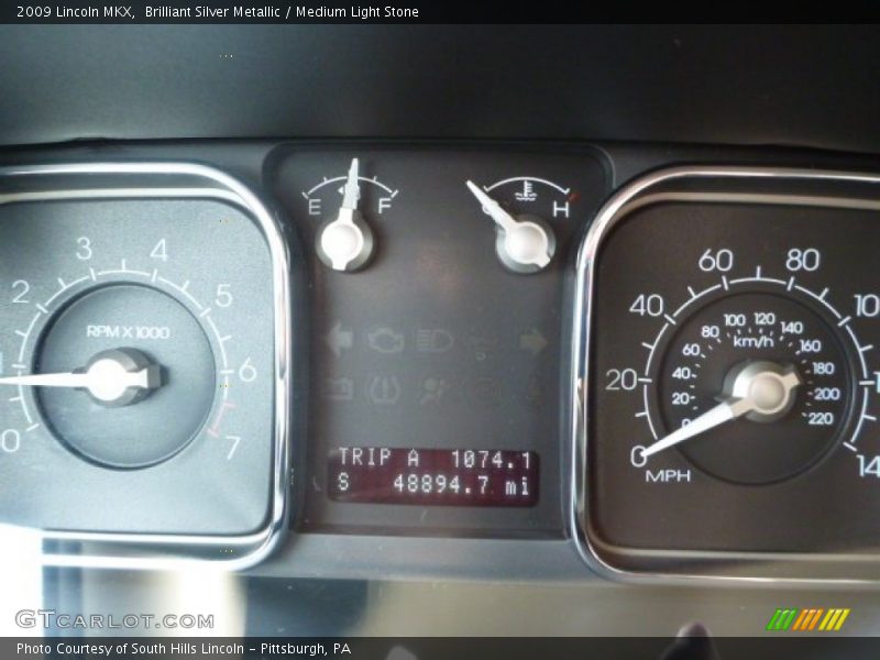 Brilliant Silver Metallic / Medium Light Stone 2009 Lincoln MKX