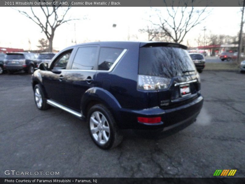 Cosmic Blue Metallic / Black 2011 Mitsubishi Outlander GT AWD
