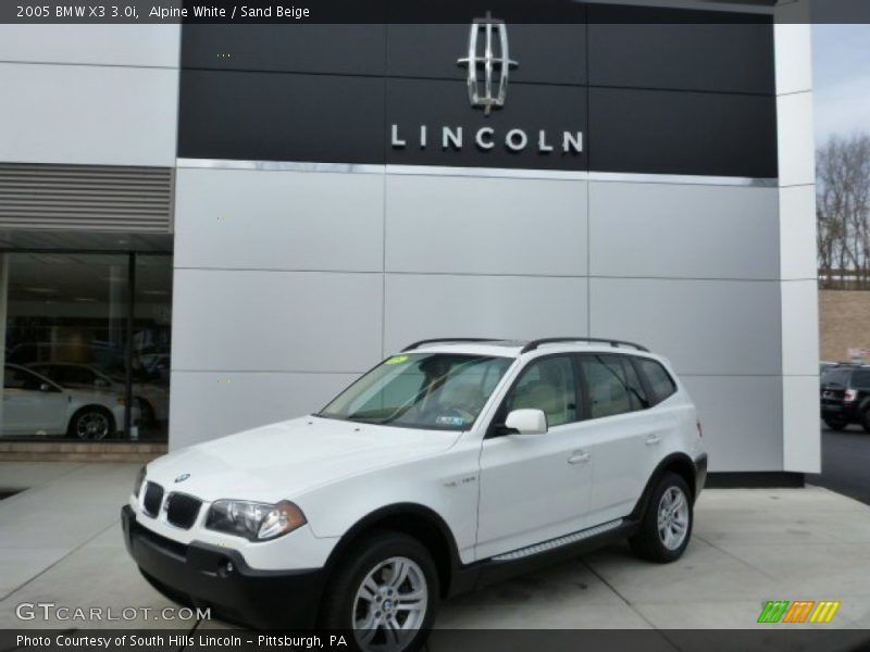 Alpine White / Sand Beige 2005 BMW X3 3.0i