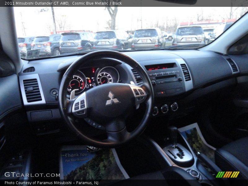 Cosmic Blue Metallic / Black 2011 Mitsubishi Outlander GT AWD