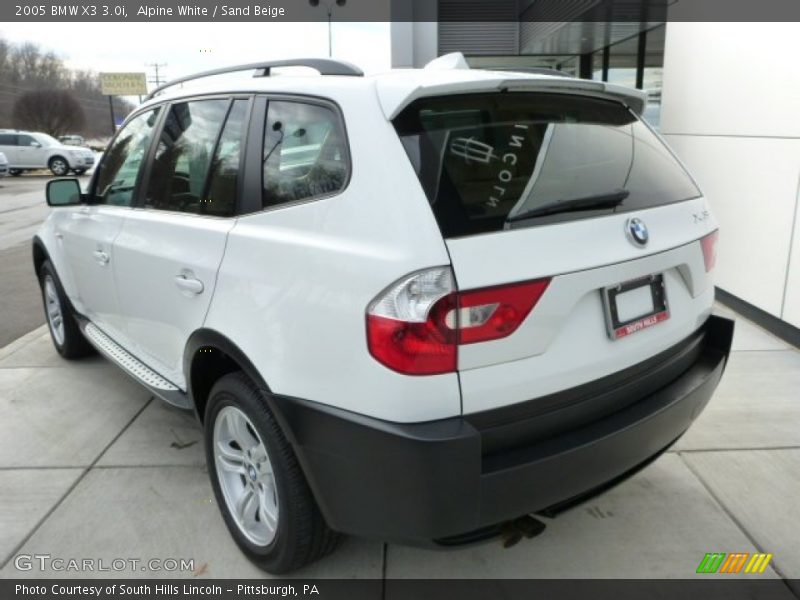 Alpine White / Sand Beige 2005 BMW X3 3.0i