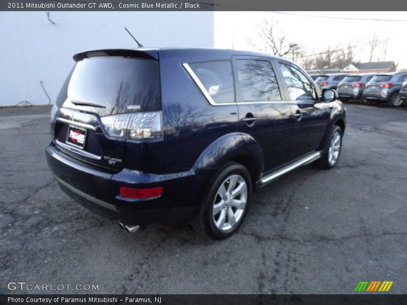 Cosmic Blue Metallic / Black 2011 Mitsubishi Outlander GT AWD