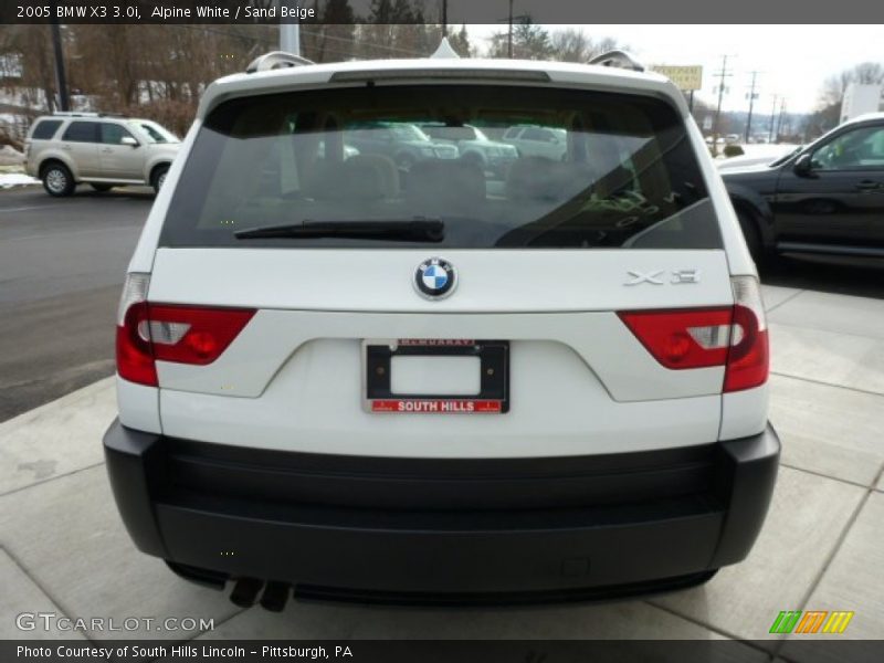 Alpine White / Sand Beige 2005 BMW X3 3.0i