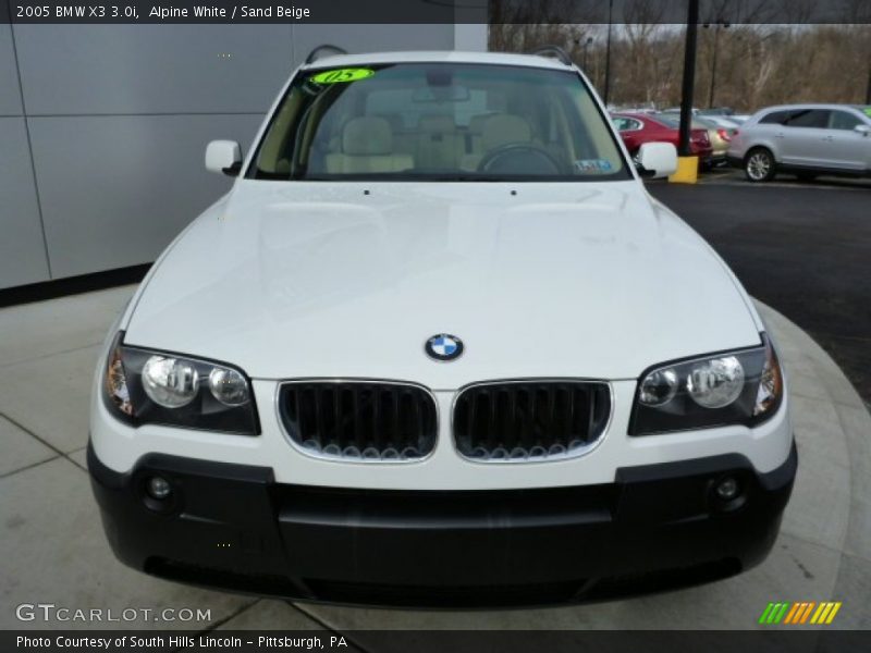 Alpine White / Sand Beige 2005 BMW X3 3.0i