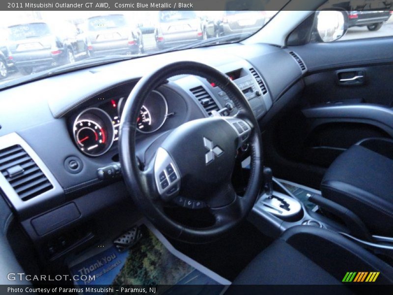 Cosmic Blue Metallic / Black 2011 Mitsubishi Outlander GT AWD