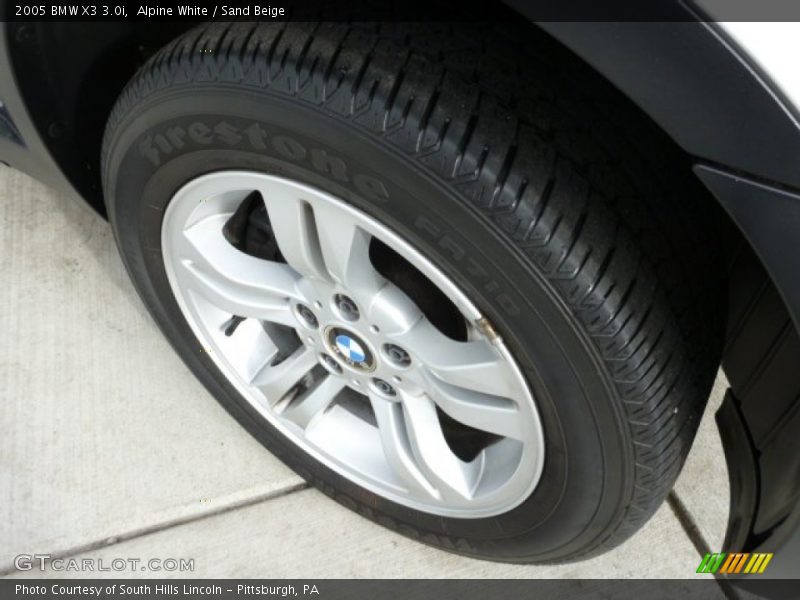 Alpine White / Sand Beige 2005 BMW X3 3.0i