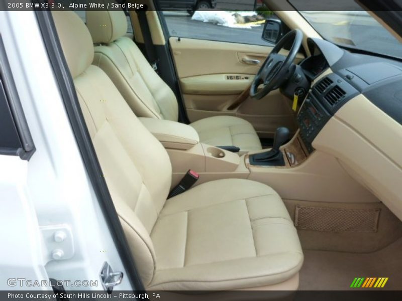 Alpine White / Sand Beige 2005 BMW X3 3.0i