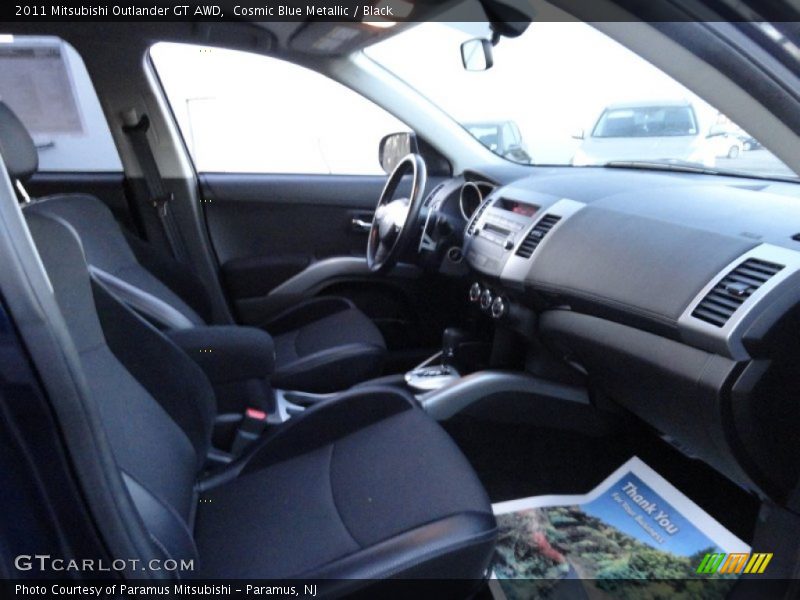 Cosmic Blue Metallic / Black 2011 Mitsubishi Outlander GT AWD