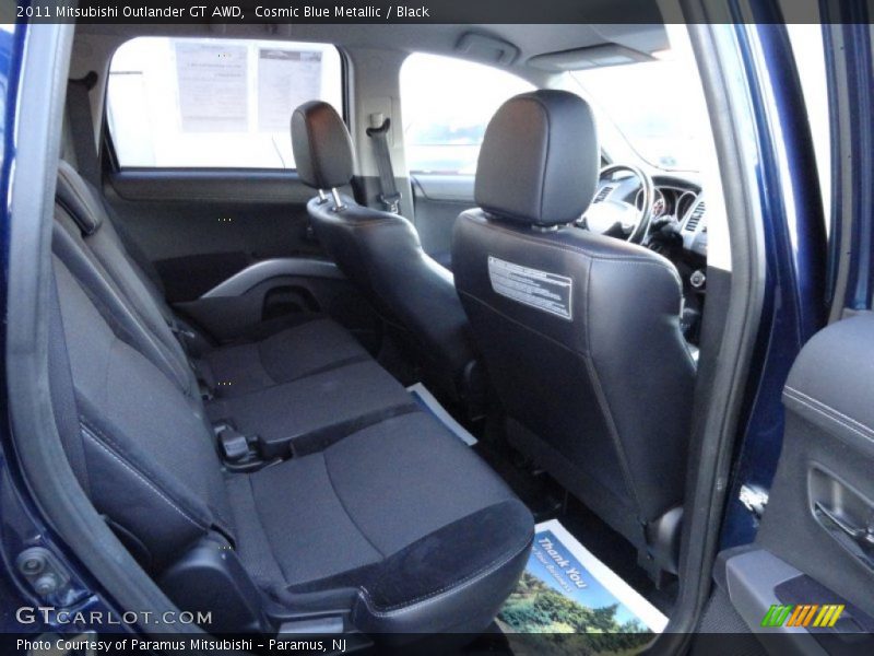 Cosmic Blue Metallic / Black 2011 Mitsubishi Outlander GT AWD