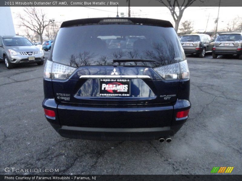 Cosmic Blue Metallic / Black 2011 Mitsubishi Outlander GT AWD