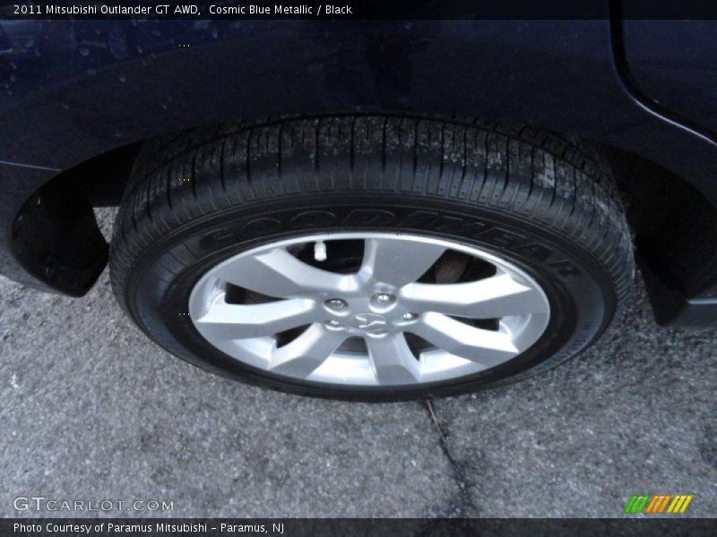 Cosmic Blue Metallic / Black 2011 Mitsubishi Outlander GT AWD