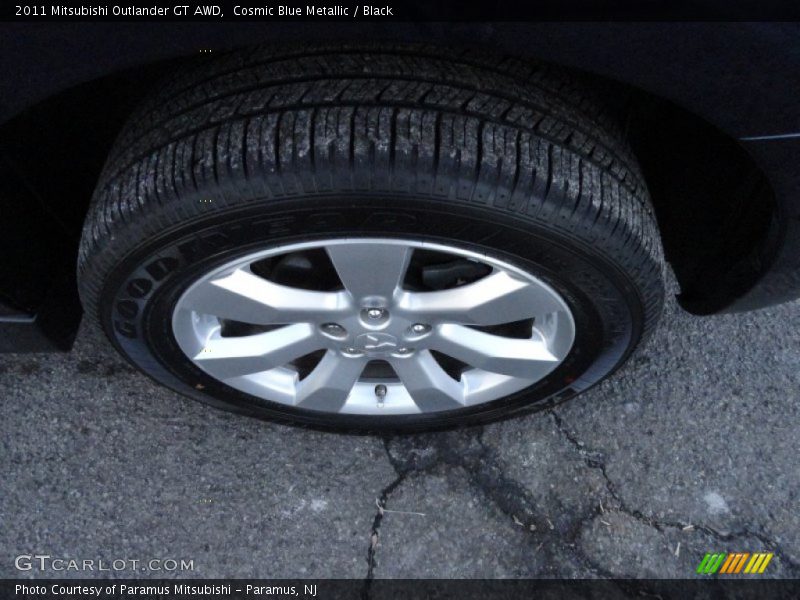 Cosmic Blue Metallic / Black 2011 Mitsubishi Outlander GT AWD